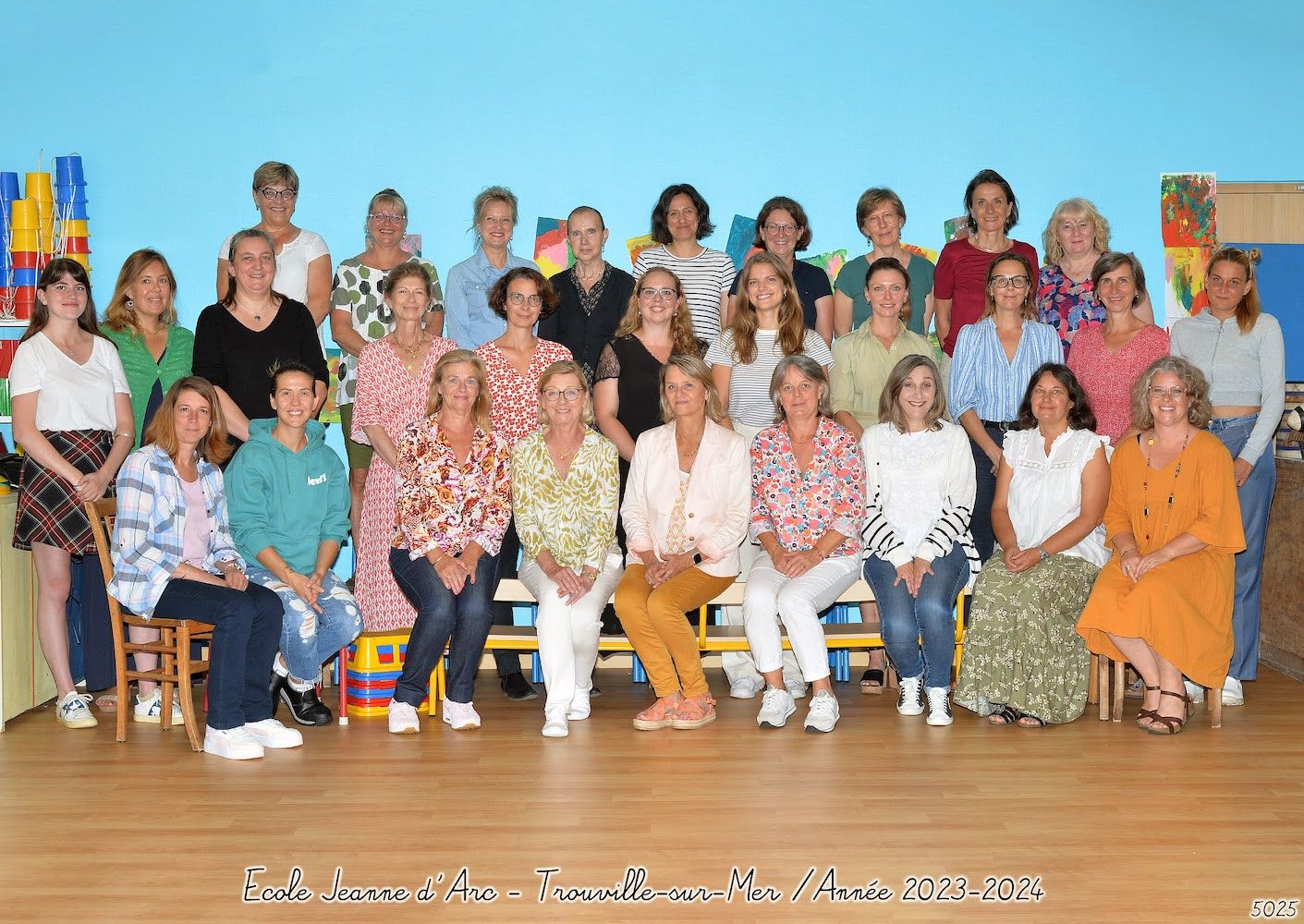 Equipe éducative de l'école maternelle et primaire Jeanne d'Arc à Trouville (2020/2021)